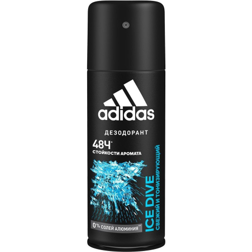  Adidas Ice Dive - Дезодорант-спрей 150 мл с доставкой – оригинальный парфюм Адидас Айс Дайв