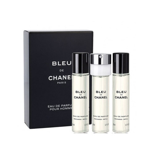  Chanel Bleu de Chanel Eau de Parfum - Набор парфюмерная вода + парфюмерная вода + парфюмерная вода 20 + 20 + 20 мл с доставкой – оригинальный парфюм Шанель Блю Де Шанель Парфюмерная Вода