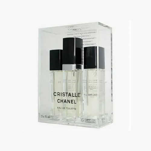  Chanel Cristalle Eau de Toilette - набор Туалетная вода + Туалетная вода + Туалетная вода 15 + 15 + 15 мл с доставкой – оригинальный парфюм Шанель Кристалл Туалетная Вода