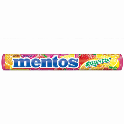 Конфета жев. Ментос 37г фруктовый Mentos