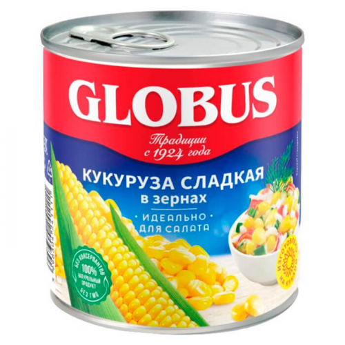 Кукуруза деликатесная Globus 340г