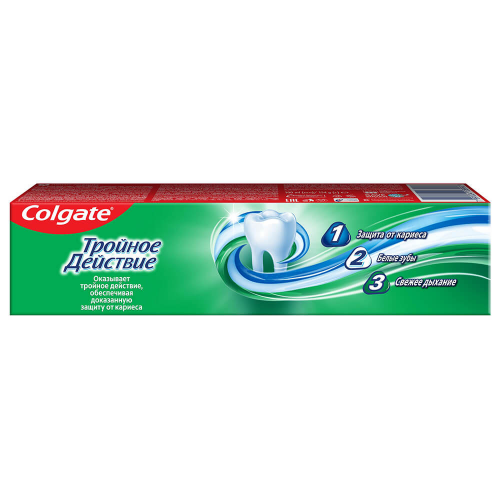 Зубная паста Colgate 50 мл Тройное действие Натуральная мята комплексная