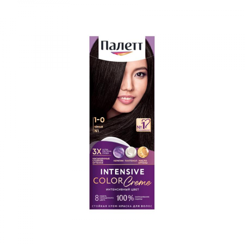Краска для волос Palette черный №1