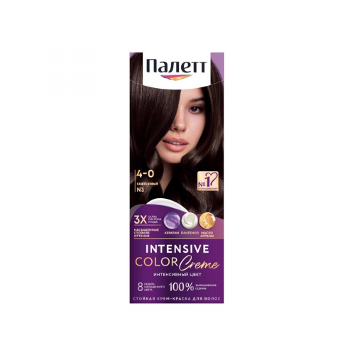 Краска для волос Palette каштановый №3