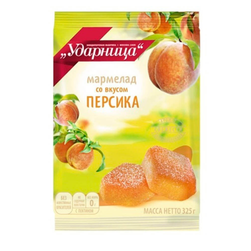 Мармелад ударница 325г персиковый Ударница