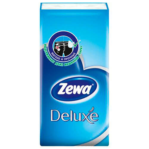 Носовые платки Zewa Deluxe, 3 слоя, 10шт