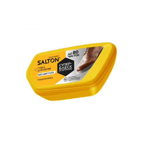 Губка для обуви салтон для гладкой кожи бесцветный Salton