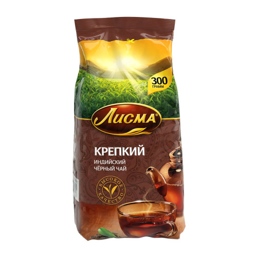 Чай Лисма 300 г крепкий черный м/уп