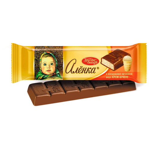 Шоколад Аленка с начинкой крем-брюле Красный Октябрь 42г