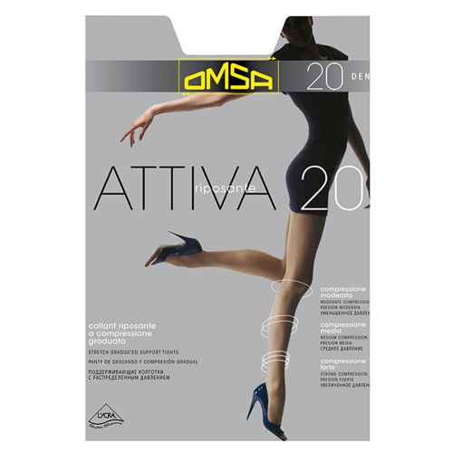 Колготки Omsa аттива 20 ден карамель р.5 OMSA