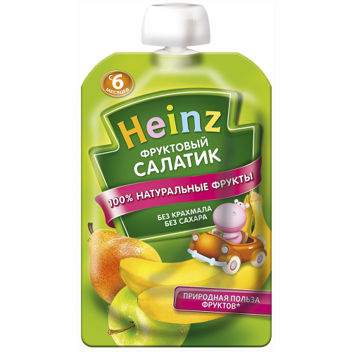 Пюре хайнц 90 г фруктовый салатик с 6 месяцев дой-пак Heinz