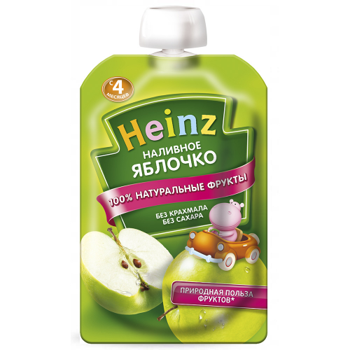 Пюре хайнц 90 г наливное яблочко с 4 месяцев дой-пак Heinz
