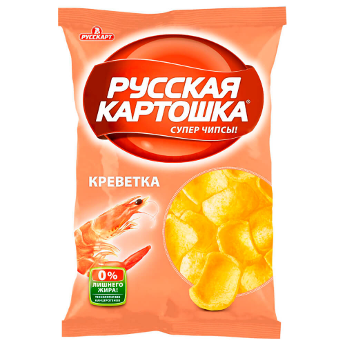 Чипсы Русская картошка 80г креветка РУССКАЯ КАРТОШКА