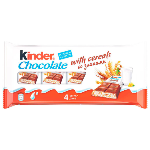 Шоколад Kinder Country Ferrero с молочно-злаковой начинкой 94г т-4