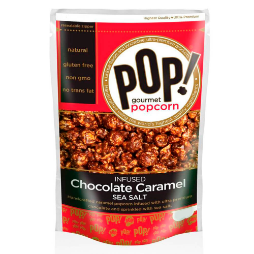 Попкорн с шоколадом карамелью и морской солью 198г корн Курск POP Gourmet Popcorn