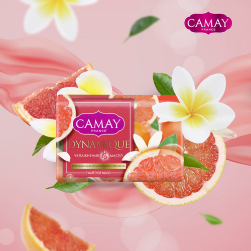 Мыло Camay 85г пробуждающий аромат розового грейпфрута CAMAY