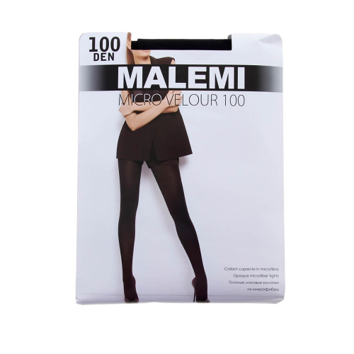 Колготки женские малеми микровелюр 100 ден неро р.3 Malemi