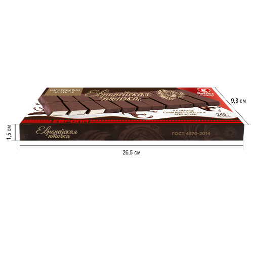 Конфеты Европейская Птичка 245г гост Европейская птичка