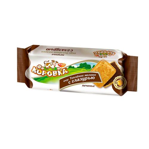Печенье коровка вкус топленое молоко с глазурью 115г РотФронт Рот фронт