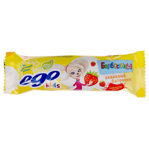 Батончик злаковый эго кидс 25 г клубничный десерт формула жизни Ego Kids