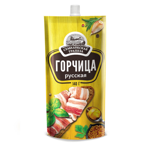 Горчица Семилукская Трапеза русская 140 г Семилукская трапеза