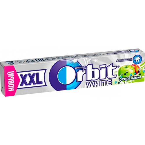 Резинка жевательная Orbit ххl 20,4г белоснежный яблоко Wrigley`s