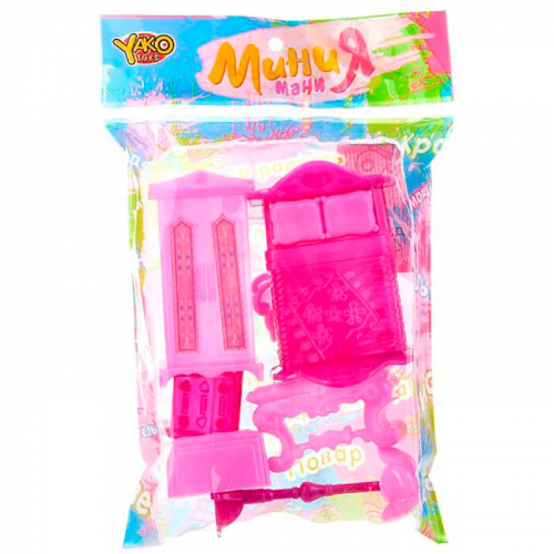 Набор мебели для кукол Yako Toys минимания спальня м6003