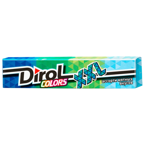 Резинка жевательная Dirol 19г colors ххl ассорти мятных вкусов