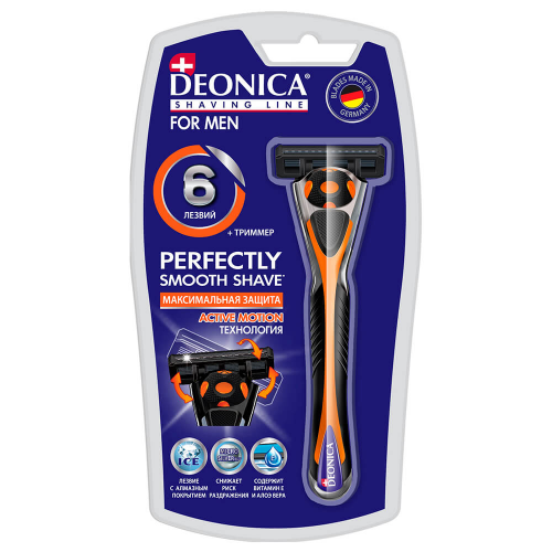 Станок Deonica со сменной кассетой 6 лезвий DEONICA