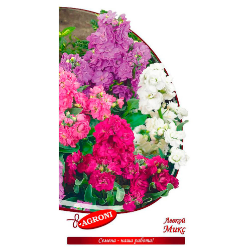 Цветок левкой микс 0,5г агрони AGRONI