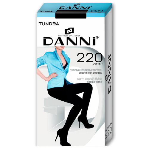 Колготки женские Danni тундра 220 ден р.2 черные