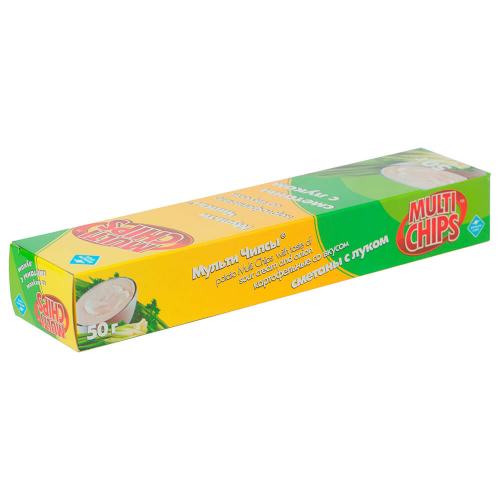 Чипсы Multichips 50г сметана и лук МУЛЬТИЧИПС