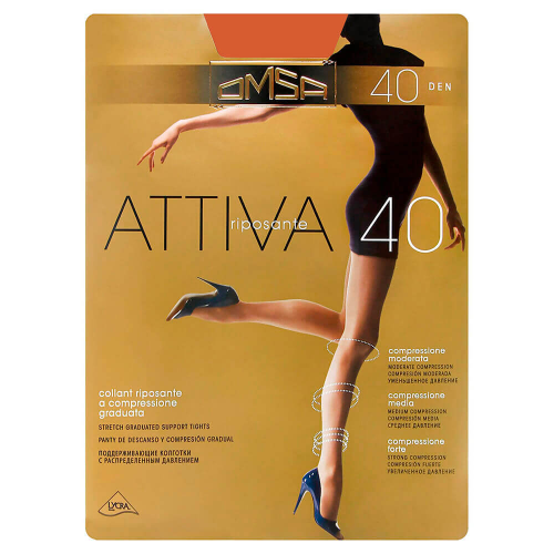 Колготки Omsa Attiva 40 ден Sierra р.5 OMSA