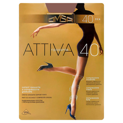 Колготки Omsa Attiva 40 ден Camoscio р.3 OMSA