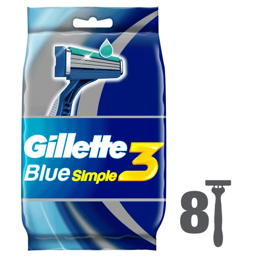 Станок Gillette Blue 3 симпл 8шт муж одноразовый