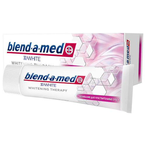 Зубная паста Blend-a-Med 75мл 3д вайт отбеливание для чувствительных зубов Blend-a-med