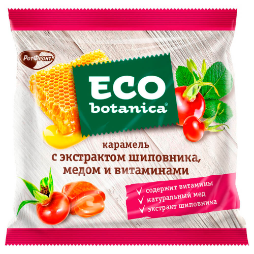Карамель Eco Botanica 150г с экстрактом шиповника медом и витаминами Eco Вotanica