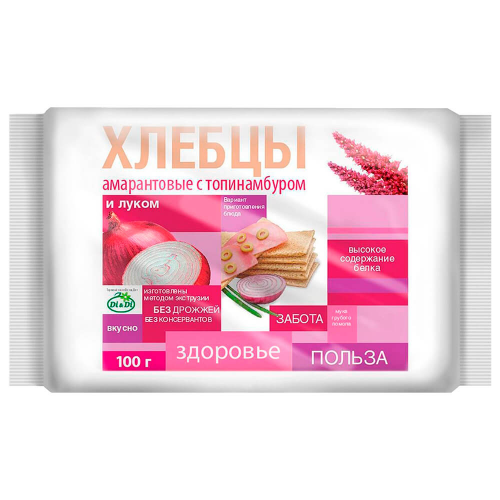 Хлебцы Di&Di амарантовые с луком 100г без глютена Di & Di