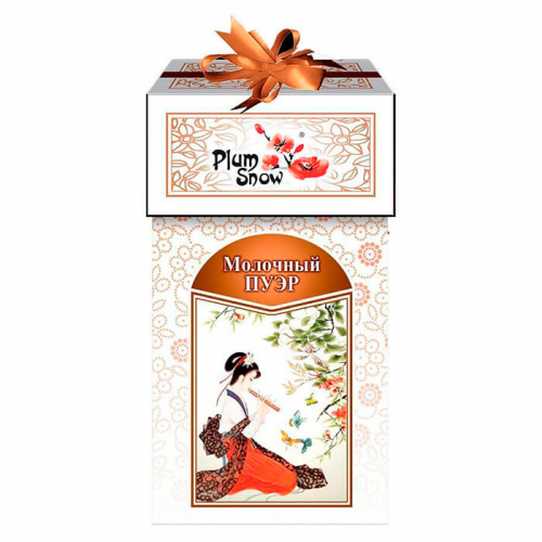 Чай плум сноу 100 г молочный пуэр черный Plum Snow