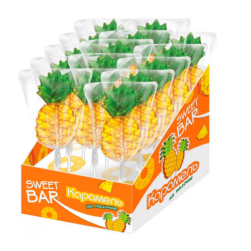 Карамель на палочке Sweet Bar 40г ананас Конфитрейд Sweet bar