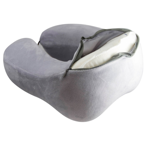 Подушка Save&Soft для шеи серый 28*26*13см сумка из нетканного материала SAVE&SOFT
