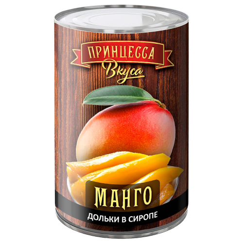 Манго Принцесса вкуса 425г дольки в сиропе ж/б