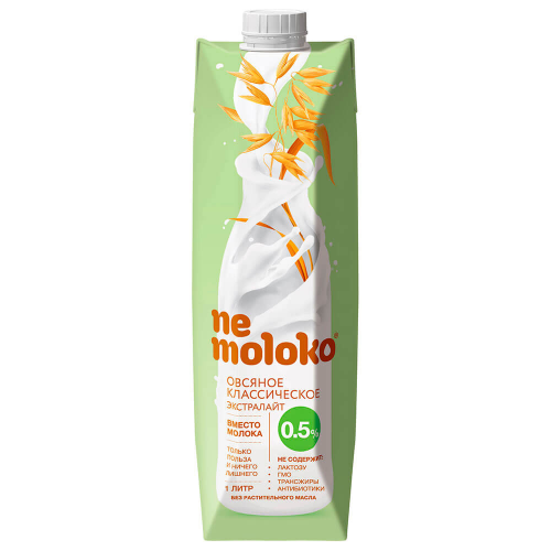 Напиток Nemoloko овсяный 1л 0,5% классический экстра лайт