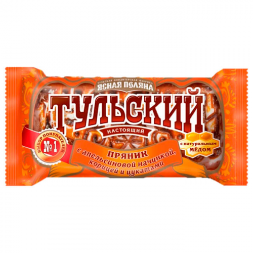 Пряник Тульский 140г апельсин корица Ясная Поляна
