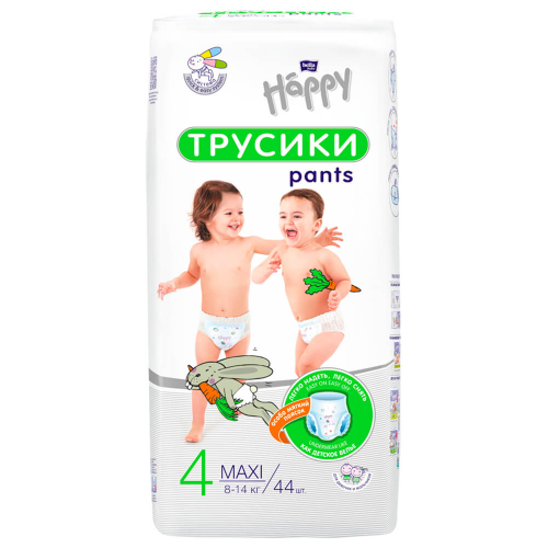 Трусики-подгузники Bella Baby Happy 44шт макси 8-14кг 4 Bella Happy