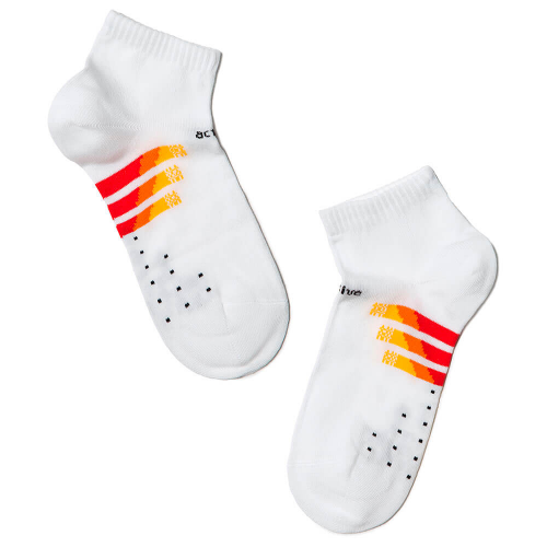 Носки детские короткие р.20 белый-красный ck active 13с-34сп Conte