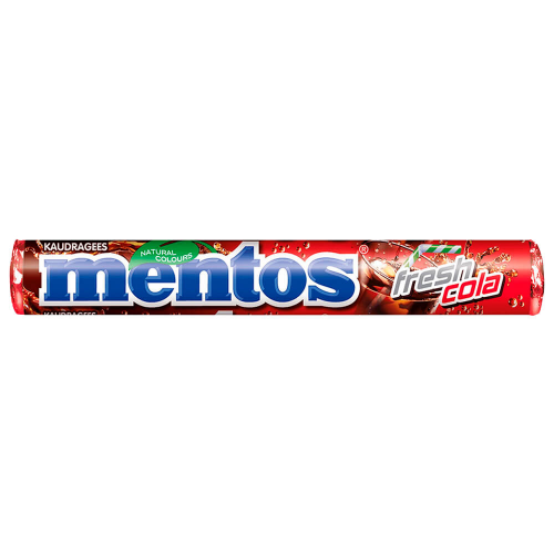 Драже жевательное Mentos 37г кола Van Melle