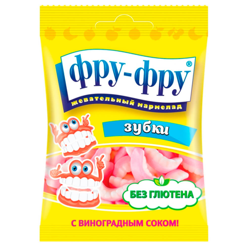 Мармелад жевательный Фру фру зубки 30г сладкая сказка Сладкая сказка