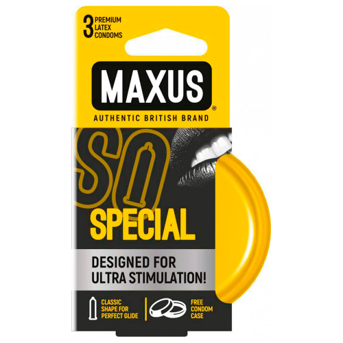 Презервативы MAXUS 3шт спешл точечно-ребристые Maxus