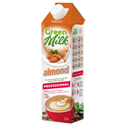 Напиток Green Milk Professional 1л миндальный на рисовой основе Green milk